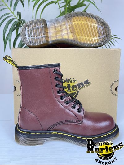 DR MARTENS 1460 SMOOTH CHERRY RED NARROW FIT