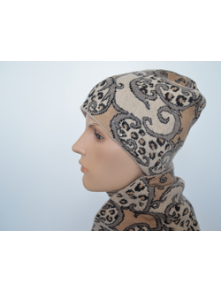 Vizio шапка жаккард 1686 Италия