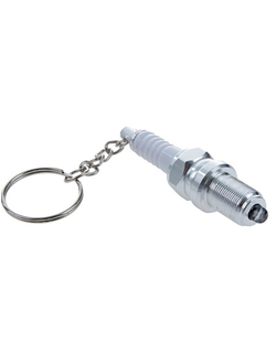 Брелок «Свеча зажигания с фонариком», металл ХРОМ
