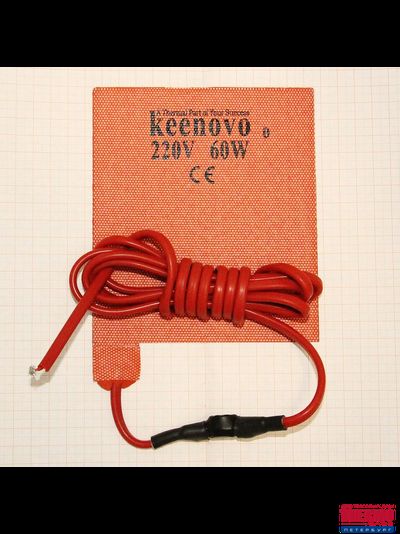 Гибкая нагревающая пластина 60 Вт 220 В (130х150) (терм.1) Keenovo (ВНЕШНИЙ ДАТЧИК ТЕМПЕРАТУРЫ НА 0 ГРАДУСОВ ПО ЦЕЛЬСИЮ (ПОРОГ ВКЛЮЧЕНИЯ -5/+5 ГРАД)