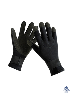 Перчатки неопреновые 3мм Alisi Кевлар/титан р.L/XL