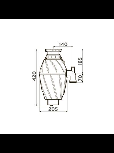 Измельчитель пищевых отходов  NAGARE 1000