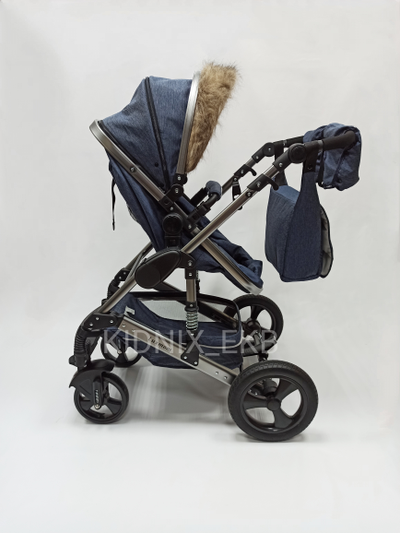 Детская коляска 3 в 1 Luxmom 555 Синий