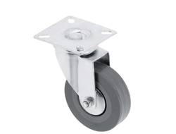 Колесо мебельное серое, без стопора d-50мм, Н=70мм нагр 40кг   KM-GREYROLL-50MM-BH GTV