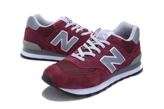 New Balance 574 Бордовые женские (36-40) Арт. 224M-A