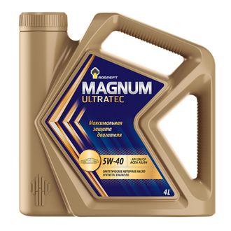 РОСНЕФТЬ Масло моторное Magnum Ultratec 5W40 синт SN/CF 4л