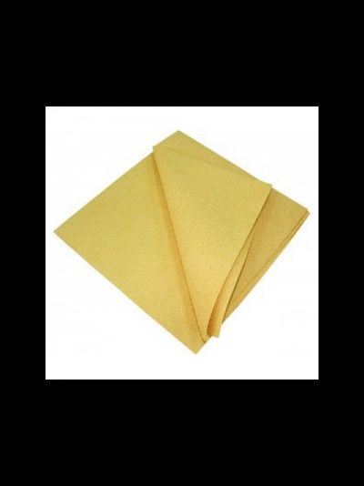 Замша искусственная (желтая неупакованная) 50х45