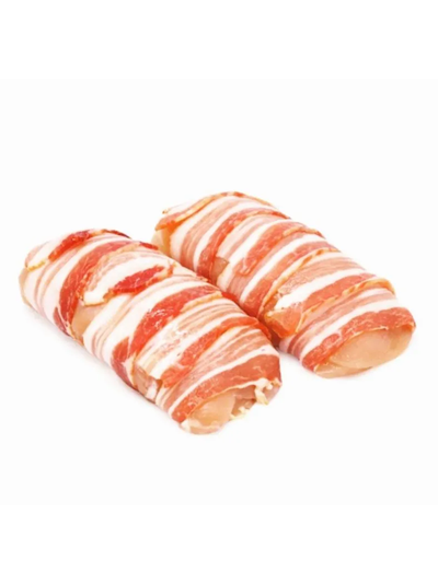 Рулеты из филе курицы в сыровяленом беконе с ГРИБАМИ и сыром