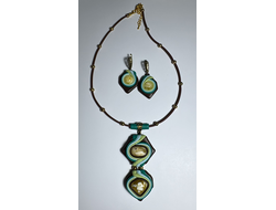 комплект с янтарем