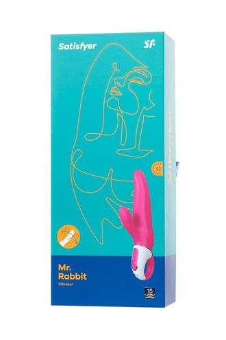 73-867-1017 Нереалистичный вибратор Satisfyer Vibes Mr. Rabbit, силикон, красный, 22,1 см.