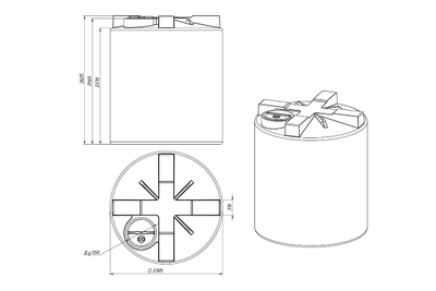 Размеры емкости Т10000