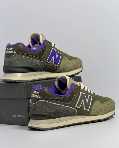 New Balance 574 Sneakersnstuff Nature Green Purple