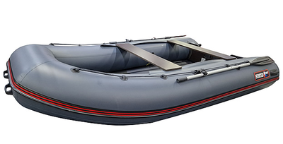 Моторная лодка Хантер 360 А серый слева сбоку