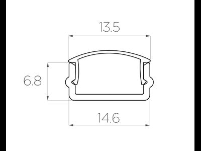 Алюминиевый профиль 4L-1606-S ANOD