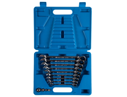 Набор комбинированных трещоточных ключей, 8-19 мм, кейс, 13 предметов KING TONY 132A13MR