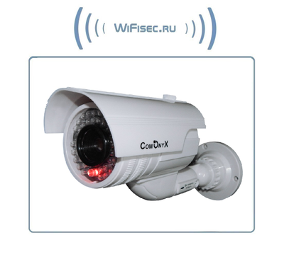 CO-DM026 Муляж уличной камеры видеонаблюдения, с отсеком для двух батарей типа АА