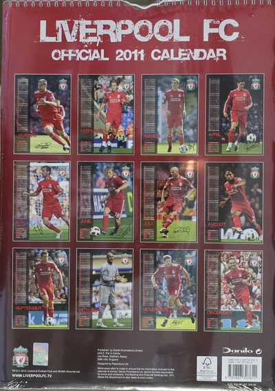 Liverpool FC Official Календарь 2011