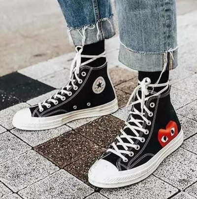 Play converse black high top