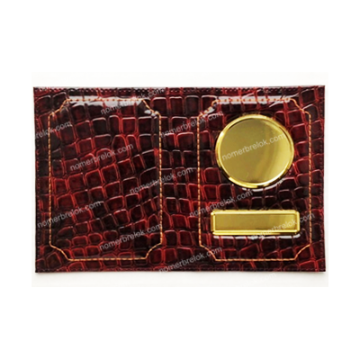 «КРОКОДИЛ» ОБЛОЖКА ДЛЯ АВТОДОКУМЕНТОВ В КОМПЛЕКТЕ С ЛИНЗАМИ. ЦВЕТ: ВИНО