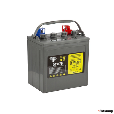 Тяговый WET аккумулятор Rutrike DT876 (T-875) 8V120A/H C3