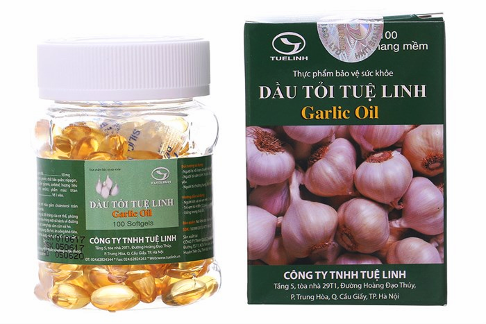 Капсулы Dau Toi Tue Linh с МАСЛОМ ЧЕСНОКА Garlic Oil (Вьетнам)