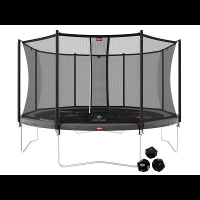Спортивный батут BERG Favorit Regular 430 Grey Levels +защитная сетка Safety Net Comfort