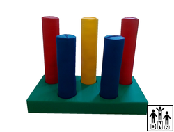 Мягкий модульный Полоса препятствий «Частокол»