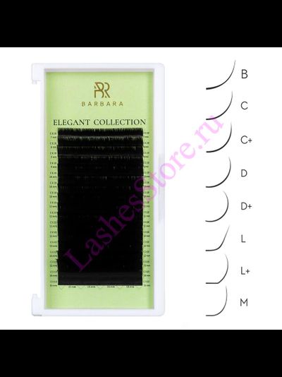 Ресницы чёрные BARBARA «ELEGANT» - MIX (16 линий)