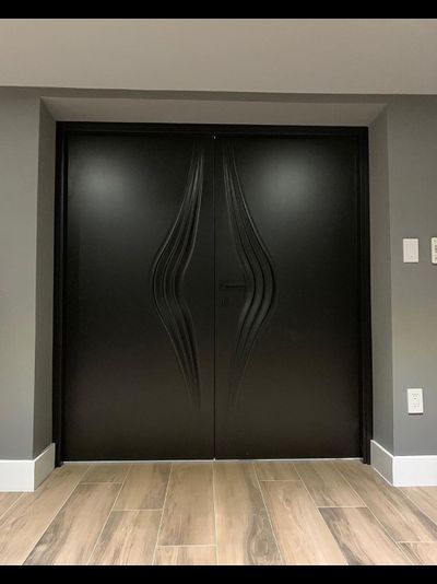 PORTE RICHI (Беларусь). АРБАТ, МОДЕЛЬ ЛЧ12 (Л11), ЭМАЛЬ БЕЛАЯ. ПОЛОТНО ГЛУХОЕ с 3D ФРЕЗЕРОВКОЙ