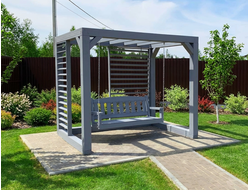 Деревянные качели из бруса 140х140 "Модерн"