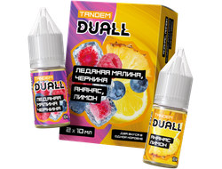 DUALL TANDEM SALT (STRONG) 30ml - ЛЕДЯНАЯ МАЛИНА / ЧЕРНИКА & АНАНАС / ЛИМОН