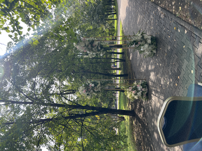 Арка для выездной церемонии "Столбики 1"