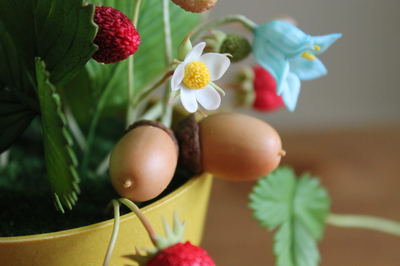 Букет из полимерной глины "Лесной подарок"