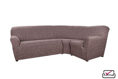 Чехол на классический угловой диван Тела Безарро Кофейный. ИТАЛИЯ