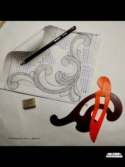 Резной уголок для мебели