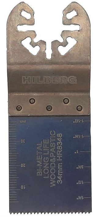 Полотно пильное погружное по древесине и пластику Hilberg Bi-M 34*40*18TPI HR8348