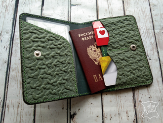 аксессуары из кожи, кожаная обложка, кожаная обложка на паспорт, кожаный аксессуар, обложка паспорт