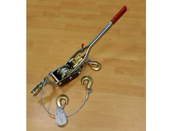 Лебедка рычажная 4 т  с 3-мя крюками