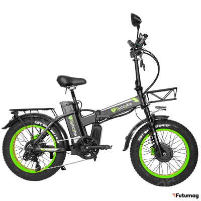 Электровелосипед SYCCYBA H1 (F10) DUAL 20AH зеленый