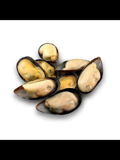 Мидии на половинке ракушки 30/40 Упаковка 1 кг