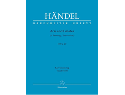 Händel. Acis and Galatea HWV49a (1. Fassung) Klavierauszug (dt/en)