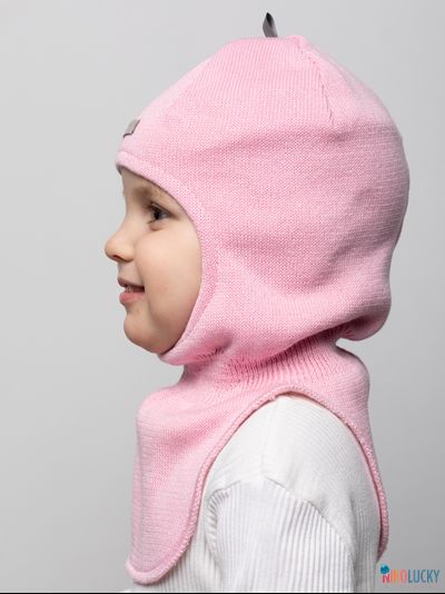 Шапка-шлем 23301-01 х/б подклад, розовый 44-46