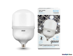 Gauss Elementary LED T160 60w 865 E27