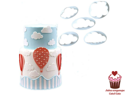 Набор вырубок "Облака, 5 шт.