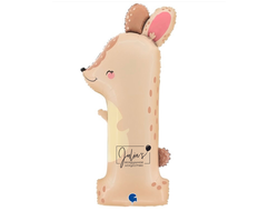 Шар цифра 1- Зайка