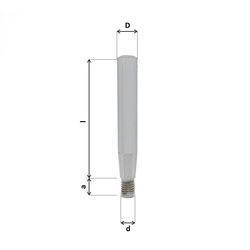 РУЧКА ЦИЛИНДРИЧЕСКАЯ С НАРУЖНОЙ РЕЗЬБОЙ М6*50