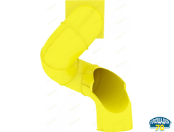 Горка «Труба винтовая», H 1.5 м желтый