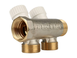 Коллектор STOUT распределительный 3/4", 2 отвода 3/4"ЕК (Арт. SMB 6851 343402)