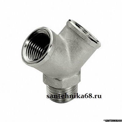 Тройник переходной Tiemme 1574 Y-образный фитинг 1/2 ВР x 1/2 НР x 1/2 ВР