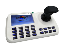 DE/IPK1008 Пульт управления PTZ IP камерами, с дисплеем 5". Джостик управления, дополнительный выход на внешний монитор. Full HD. до 5 Мп.